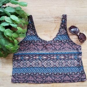 Patterned Crop Top